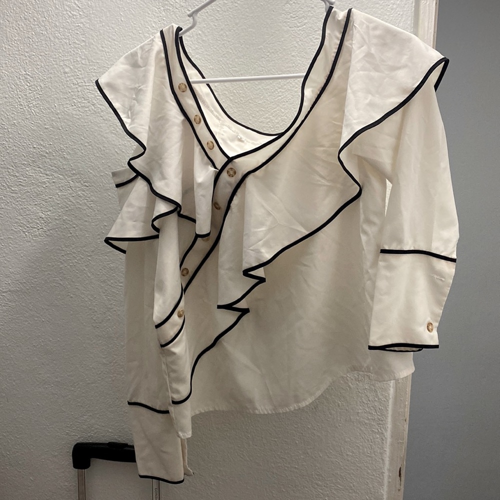 Off shoulder blouse only one time used